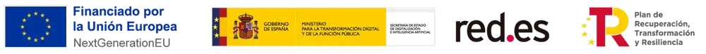 Financiado por la Unión Europea NextGenerationEU · Gobierno de España · Red.es · Plan de Recuperación, Transformación y Resiliencia